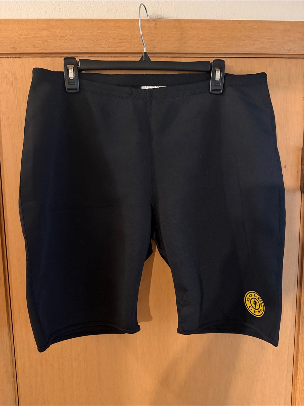 Gold’s Gym Men’s Active Athletic Neoprene Shorts Black Size L/XL